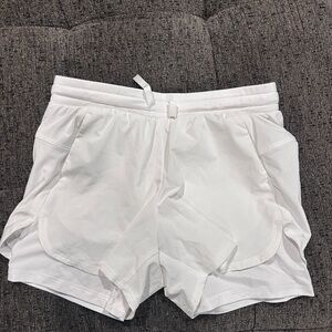 All in Motion Women's Bright White Athletic Shorts